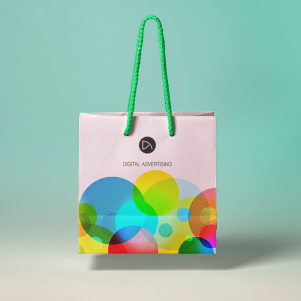 Gravity Paper Bag Mockup