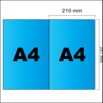 format inchis A4/ format deschis A3