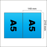 format inchis A5/ format deschis A4